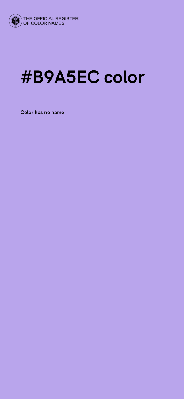 #B9A5EC color image
