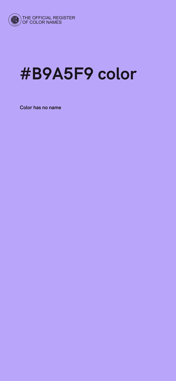 #B9A5F9 color image