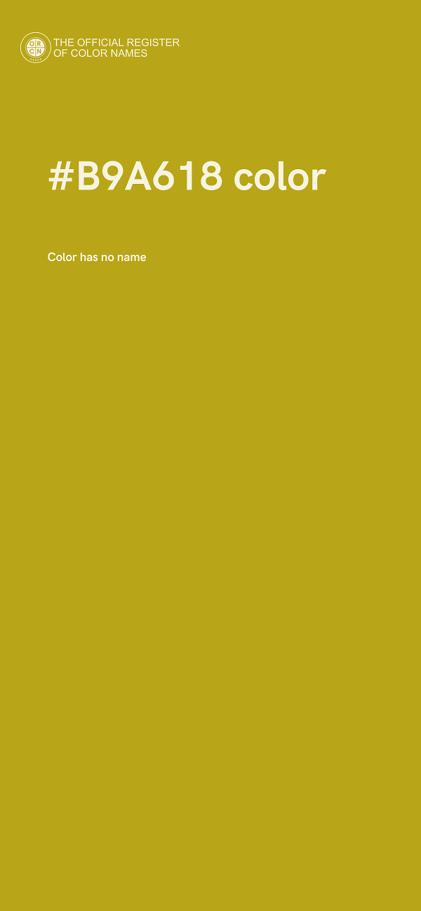 #B9A618 color image