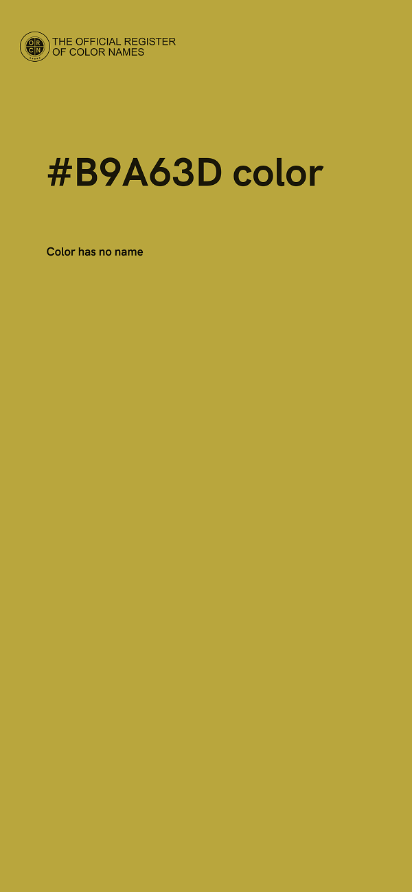#B9A63D color image