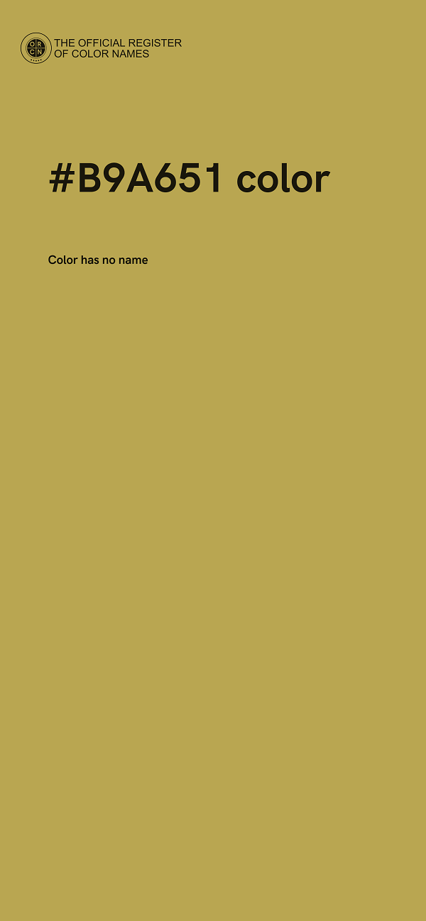 #B9A651 color image
