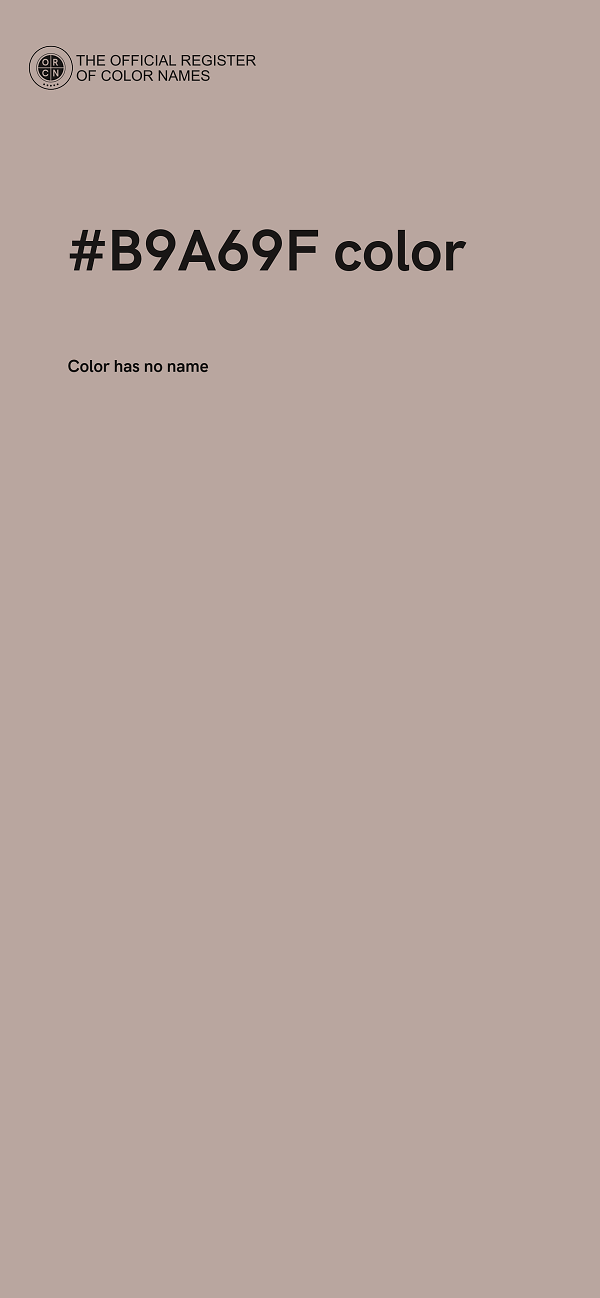 #B9A69F color image