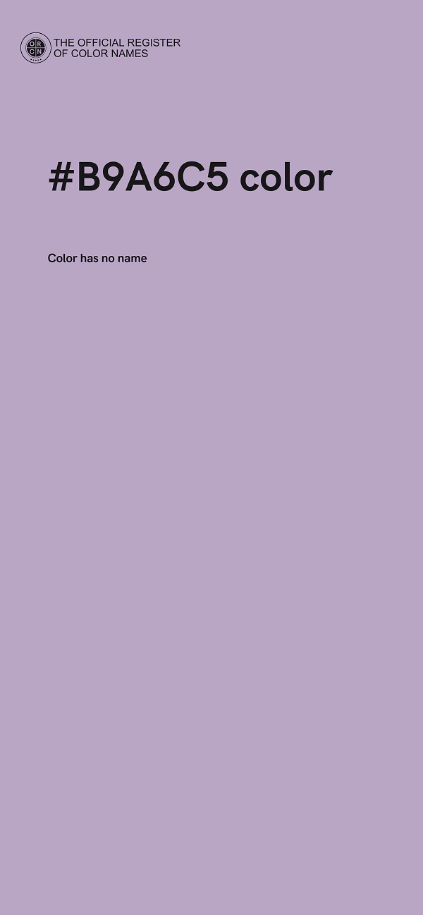 #B9A6C5 color image