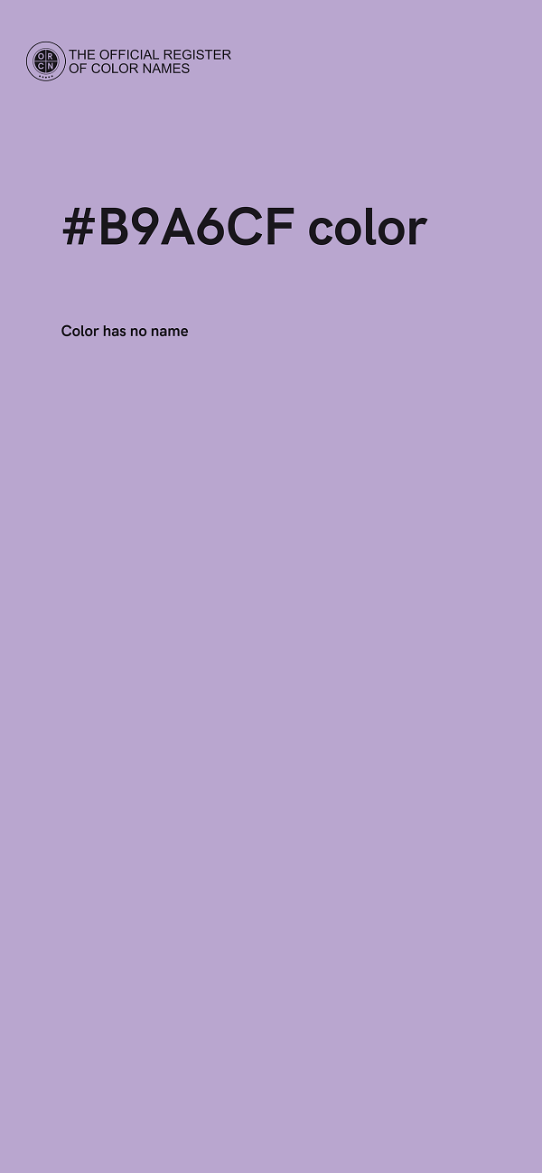 #B9A6CF color image