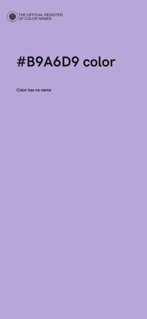 #B9A6D9 color image