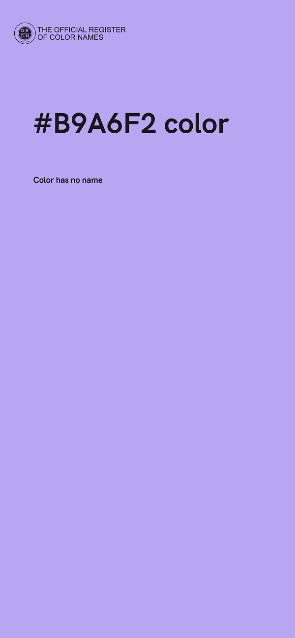 #B9A6F2 color image
