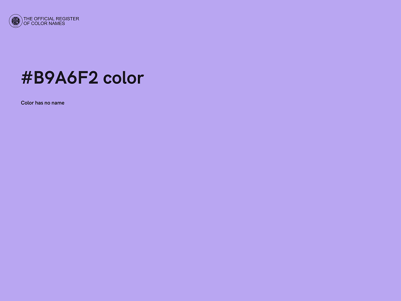 #B9A6F2 color image