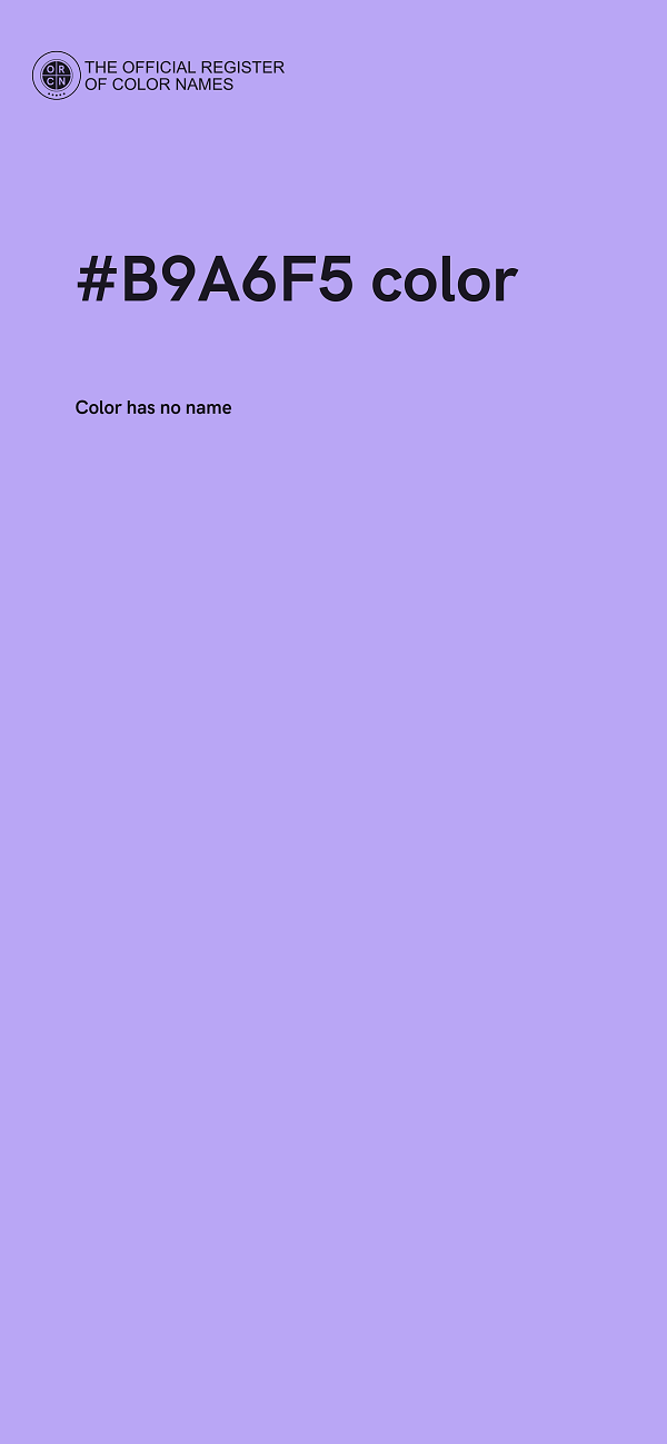 #B9A6F5 color image