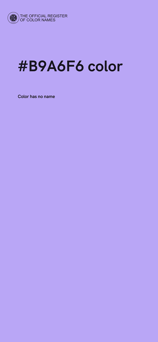 #B9A6F6 color image