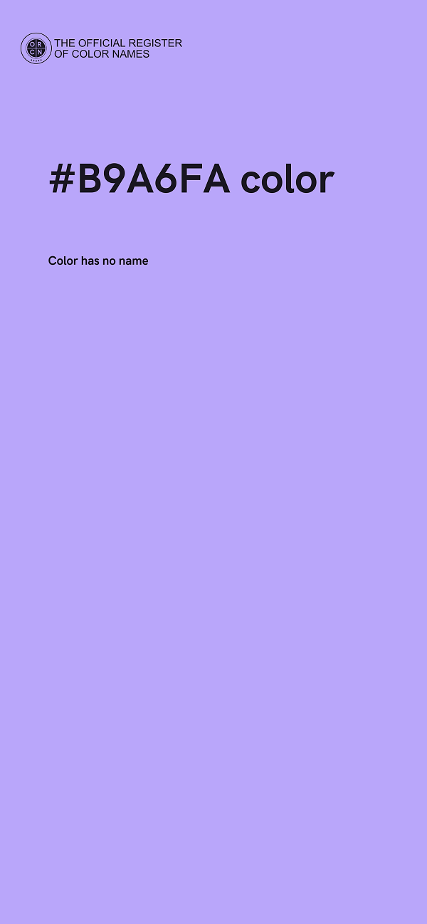 #B9A6FA color image