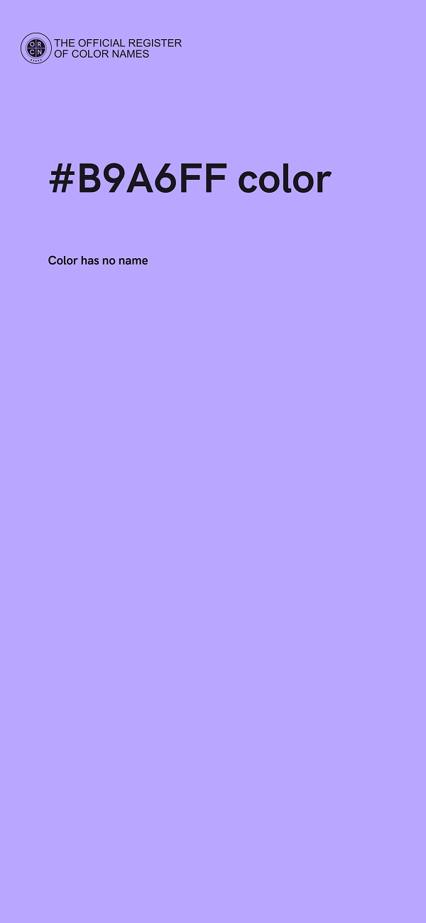 #B9A6FF color image