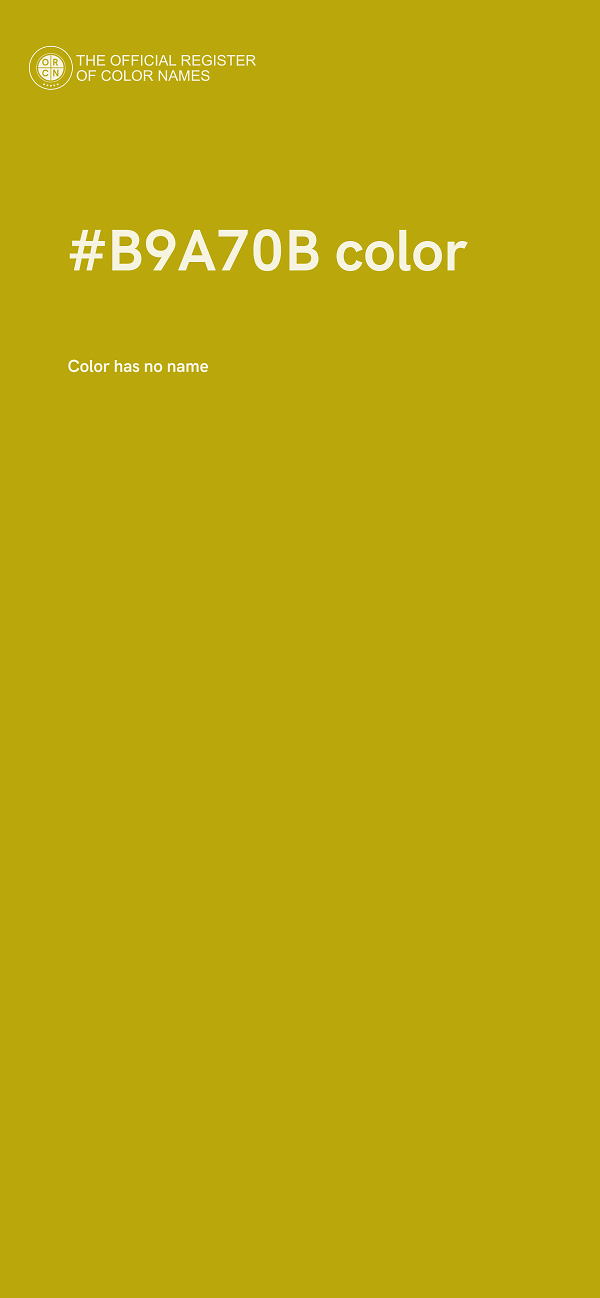 #B9A70B color image