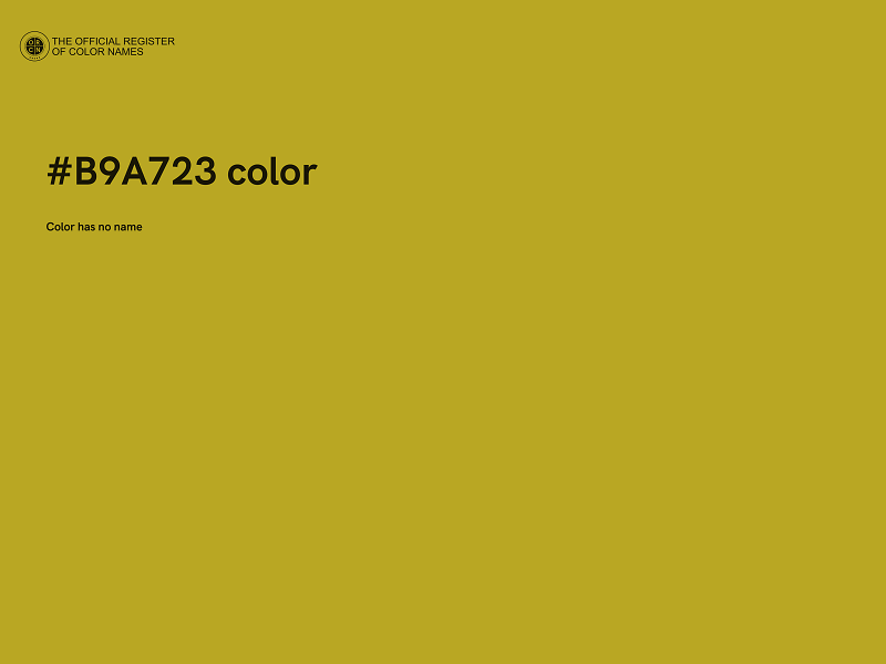 #B9A723 color image