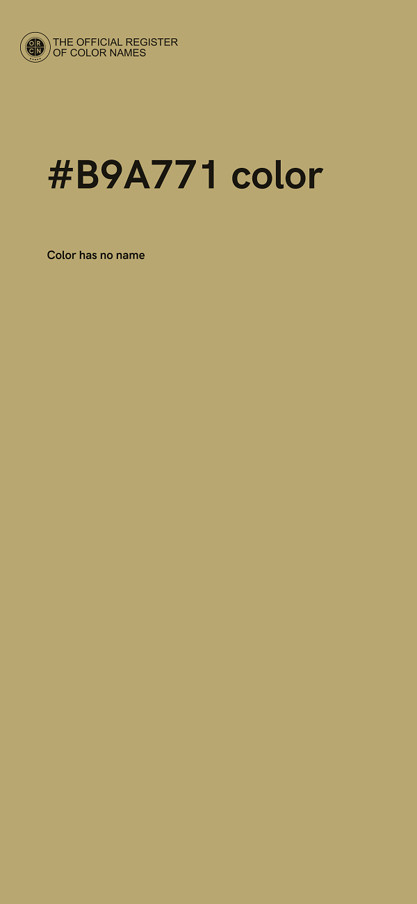 #B9A771 color image