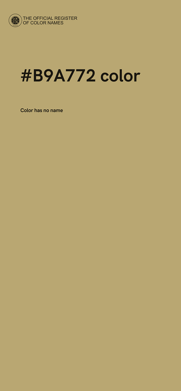 #B9A772 color image