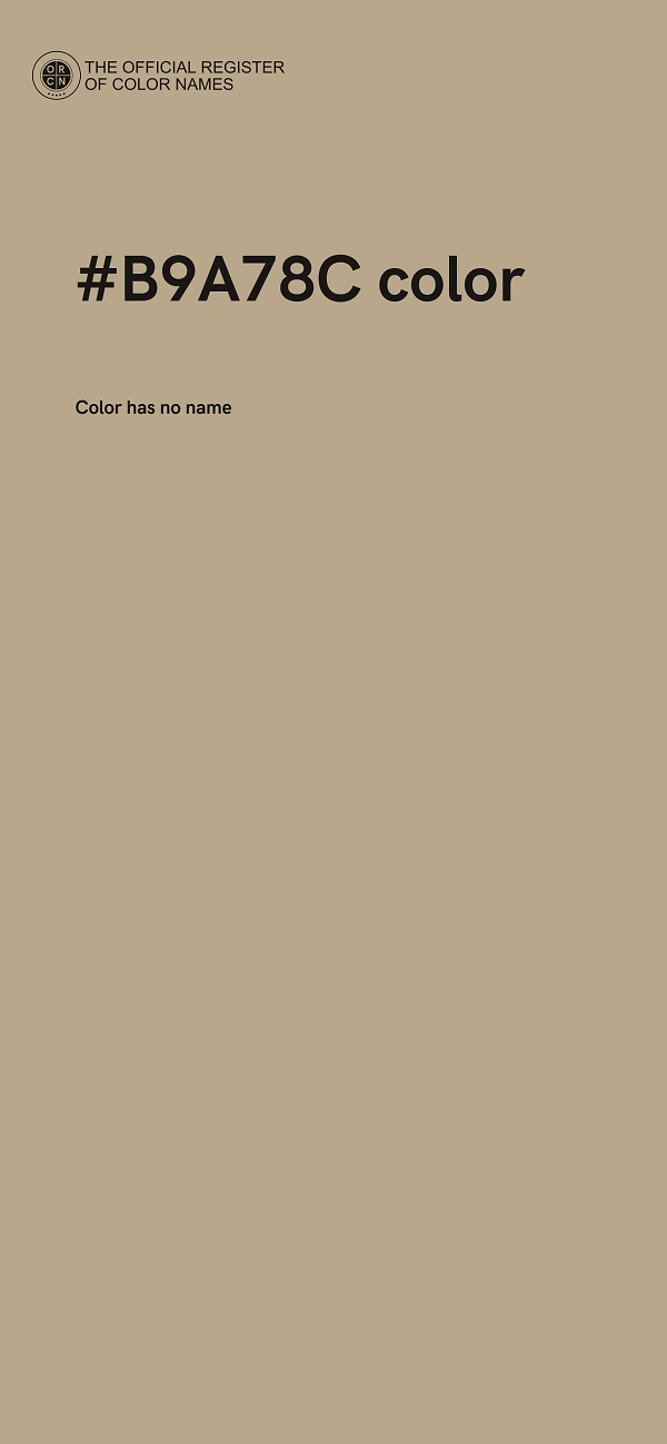 #B9A78C color image