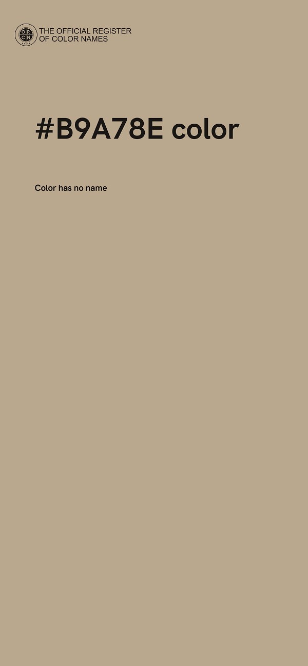 #B9A78E color image