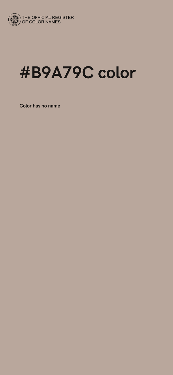 #B9A79C color image