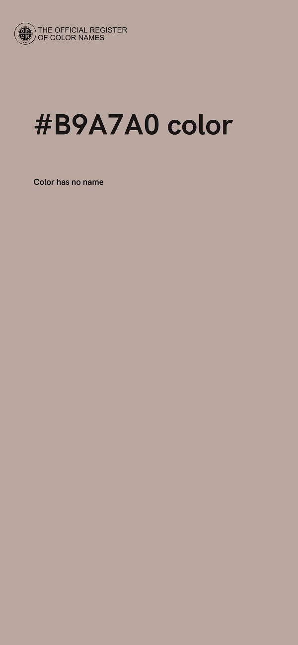 #B9A7A0 color image
