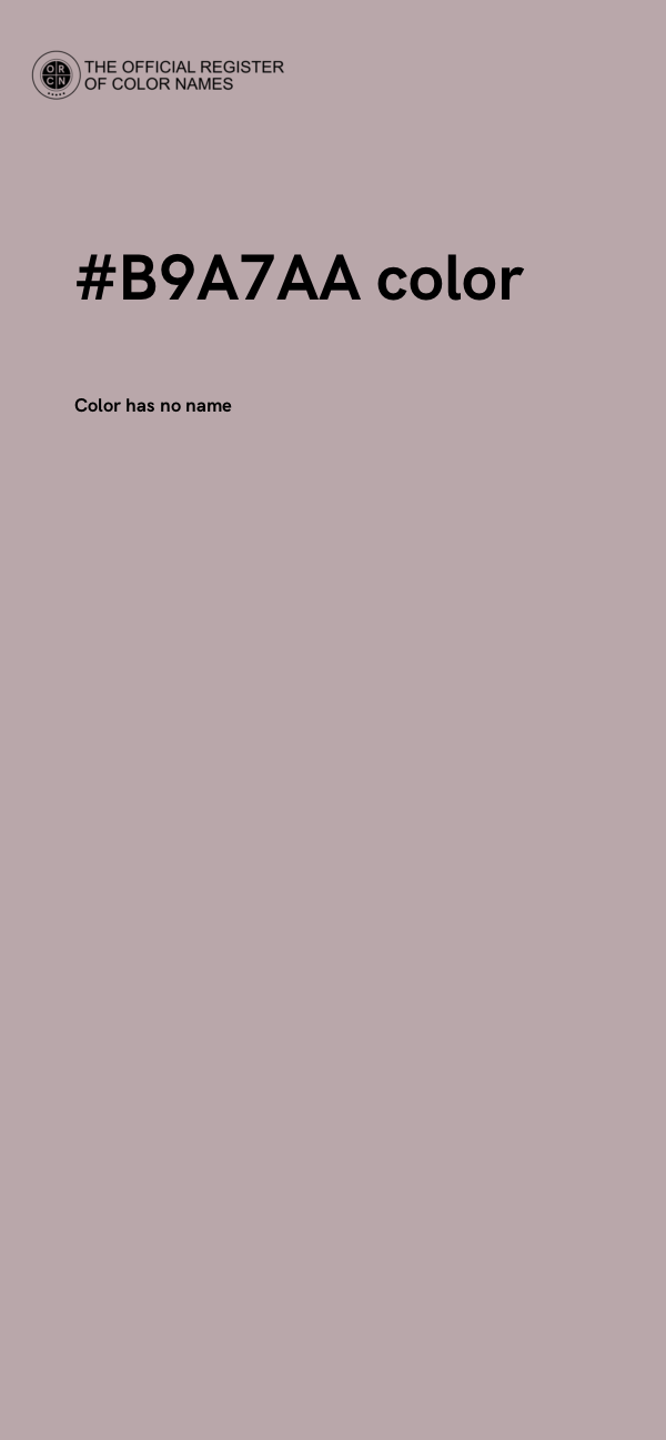 #B9A7AA color image