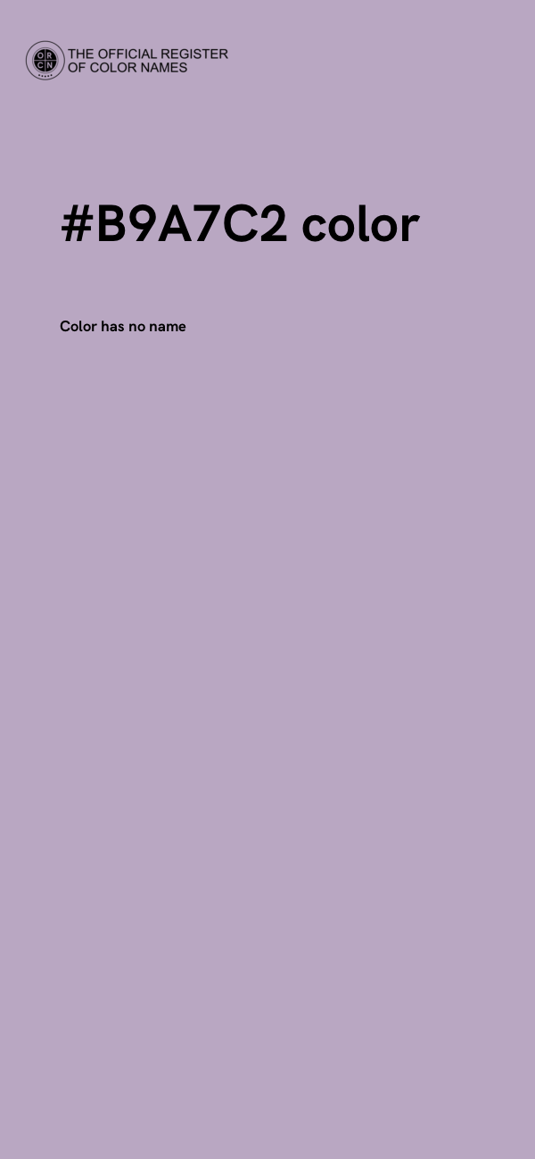 #B9A7C2 color image