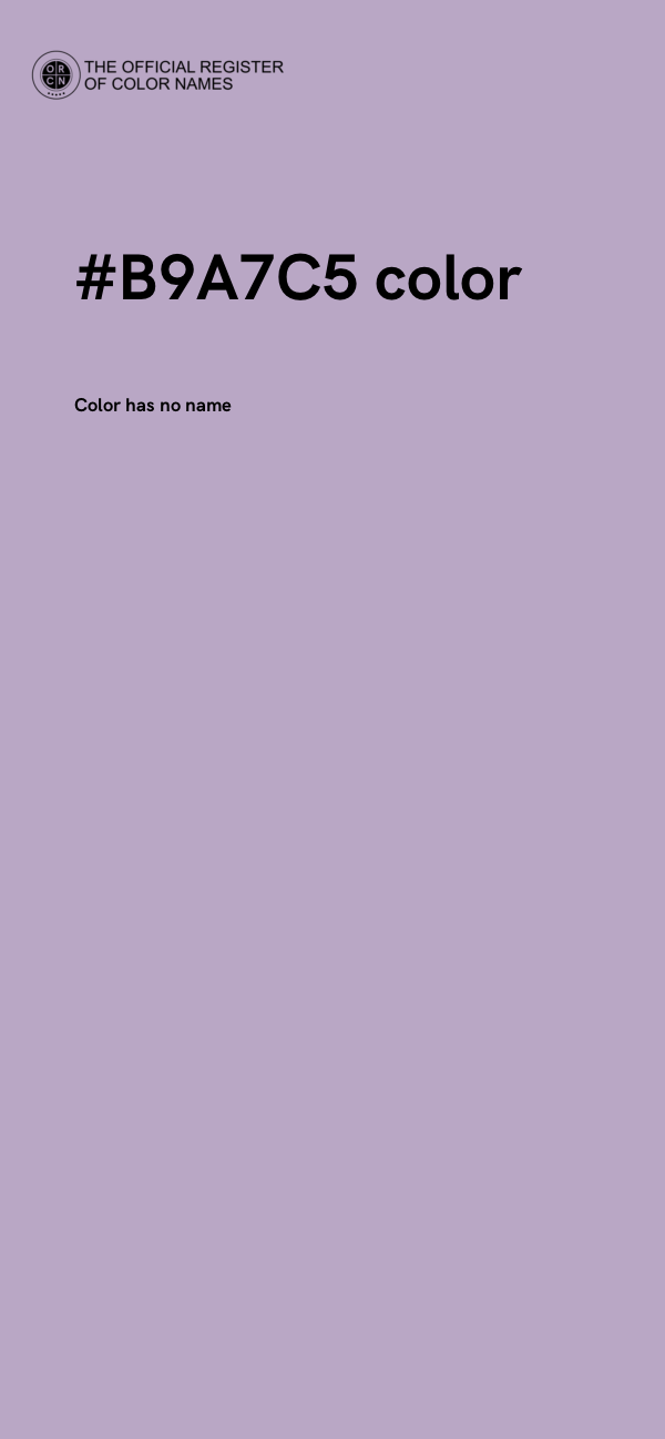 #B9A7C5 color image