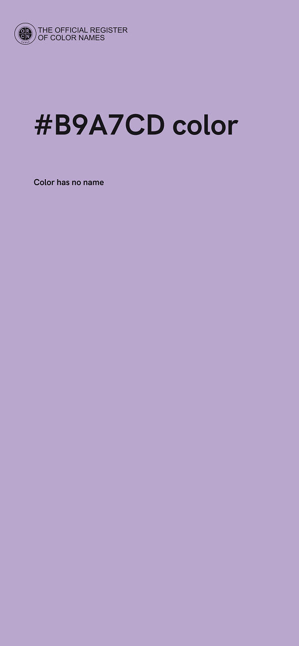 #B9A7CD color image
