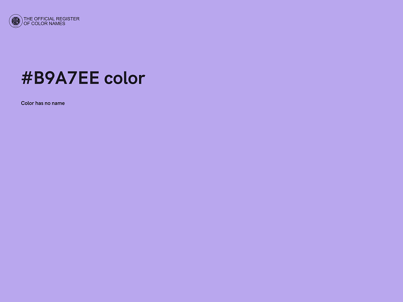 #B9A7EE color image