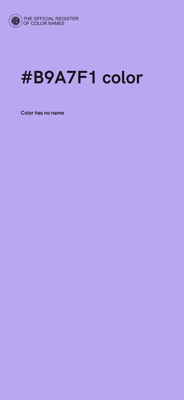 #B9A7F1 color image