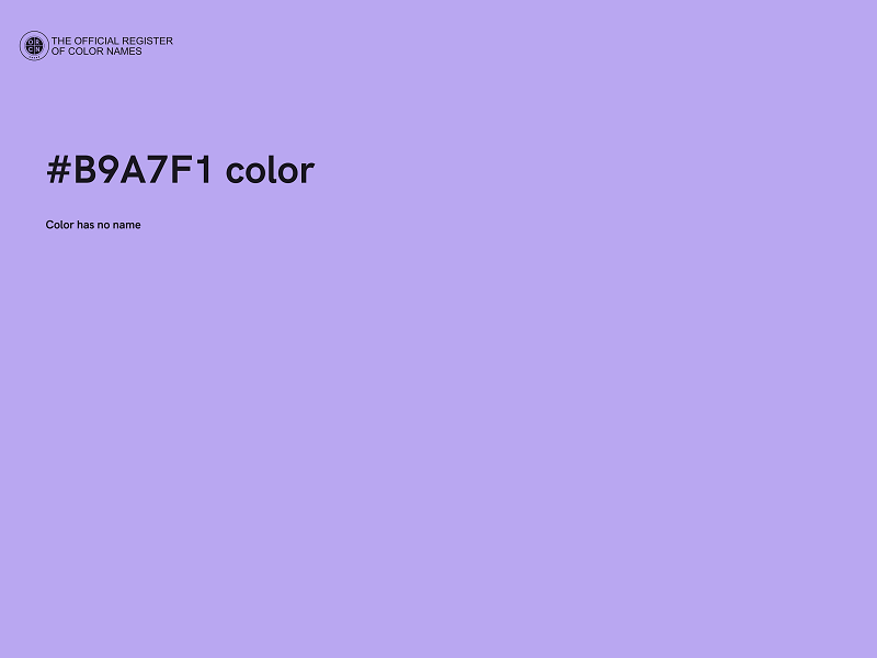 #B9A7F1 color image