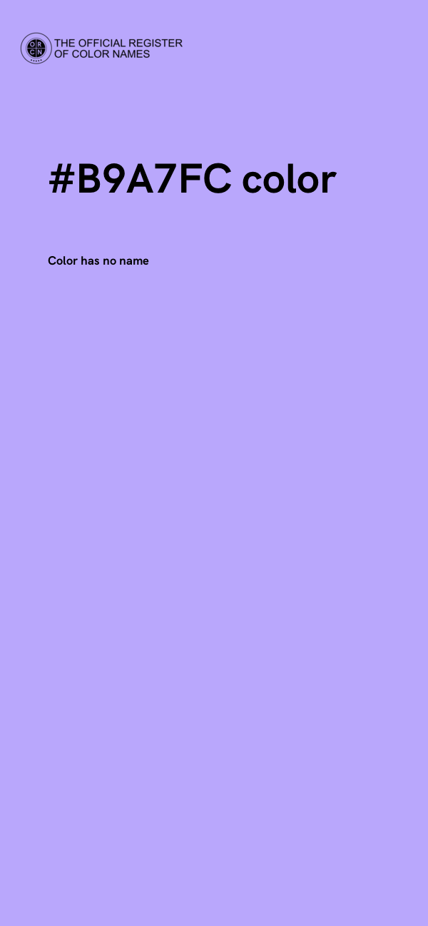 #B9A7FC color image