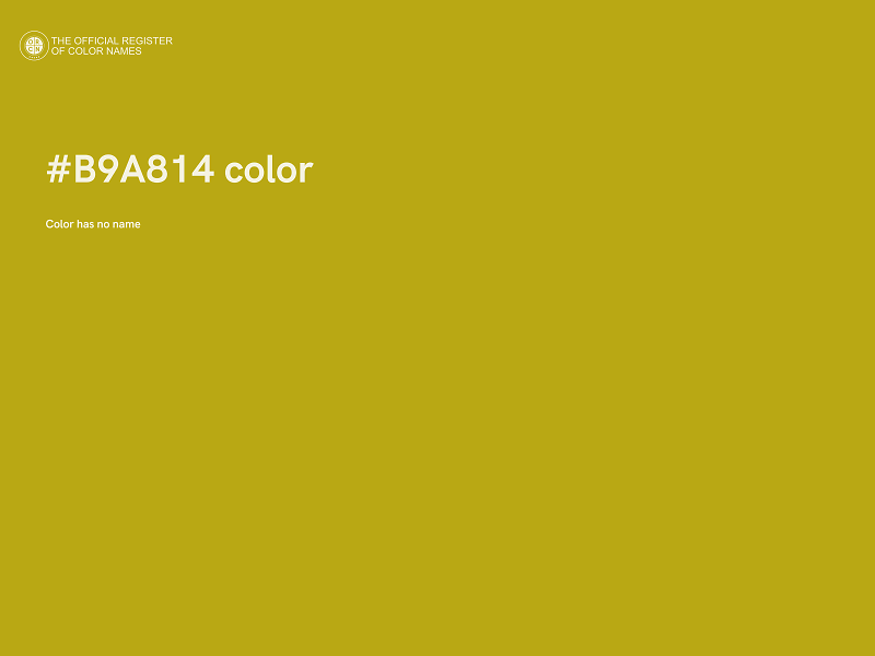 #B9A814 color image