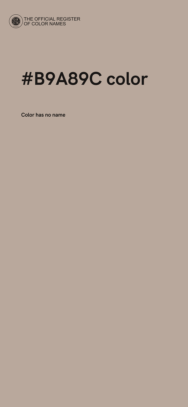 #B9A89C color image