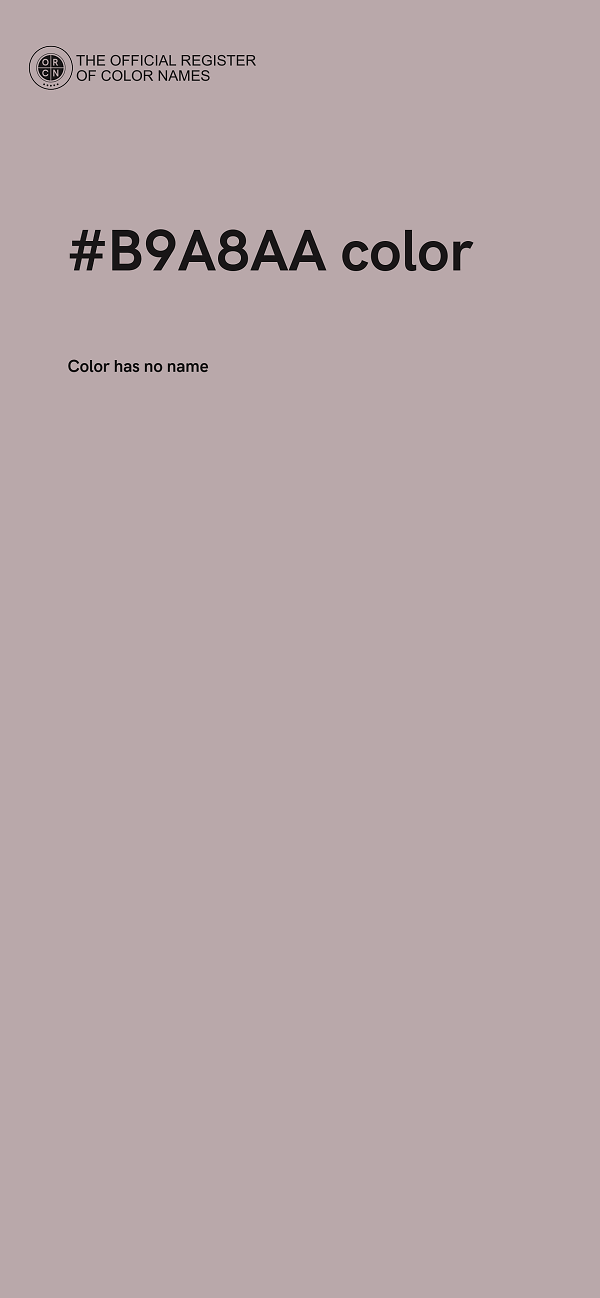 #B9A8AA color image