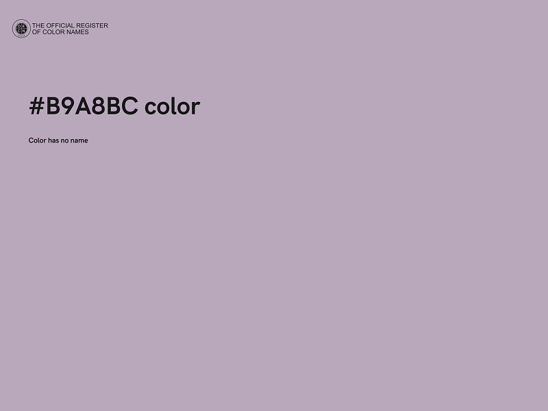 #B9A8BC color image