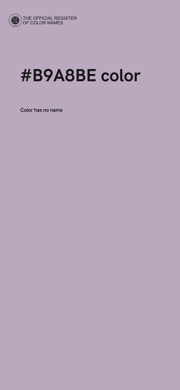 #B9A8BE color image