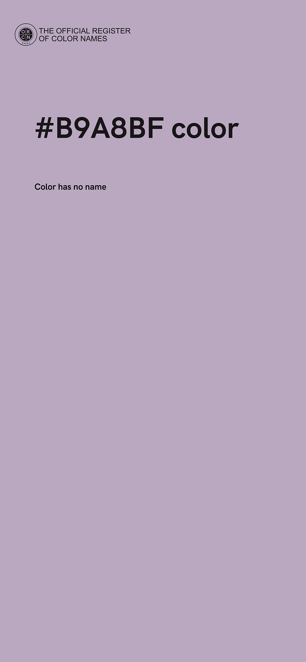 #B9A8BF color image