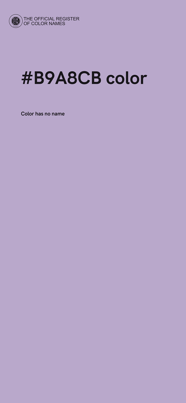 #B9A8CB color image