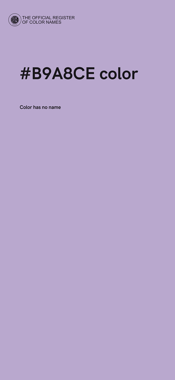 #B9A8CE color image