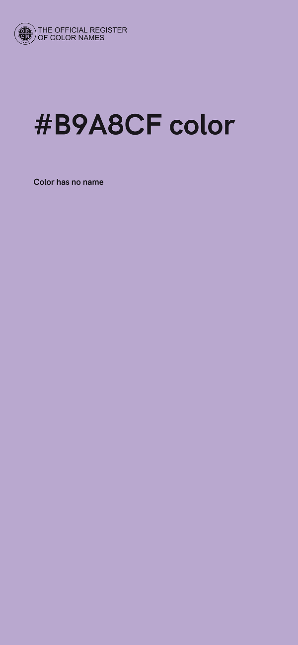 #B9A8CF color image