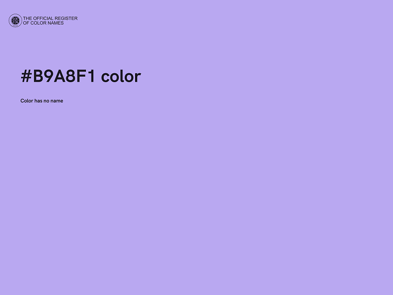 #B9A8F1 color image