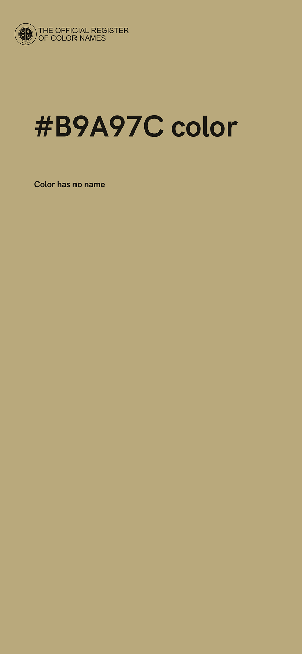#B9A97C color image