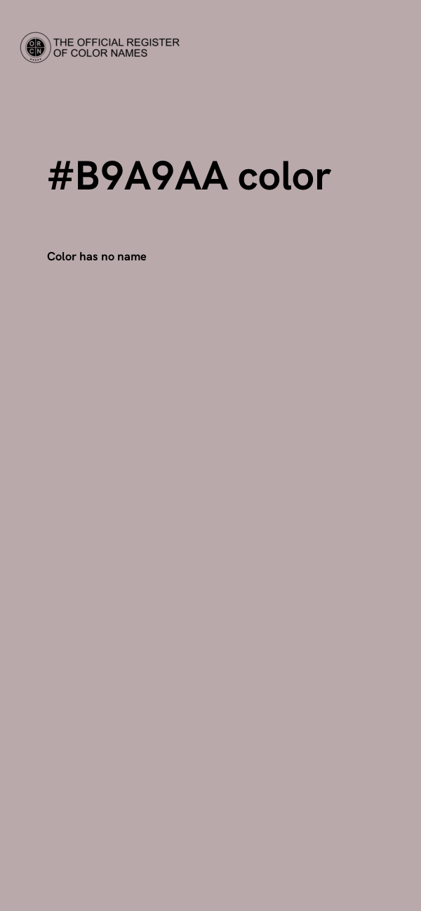#B9A9AA color image