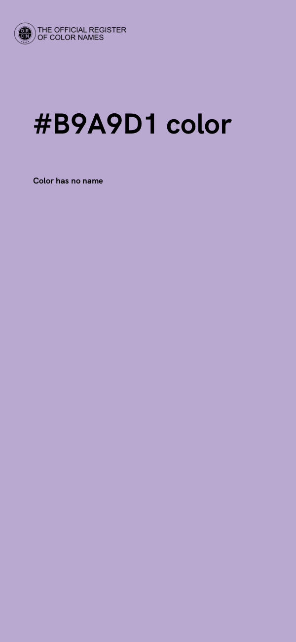 #B9A9D1 color image