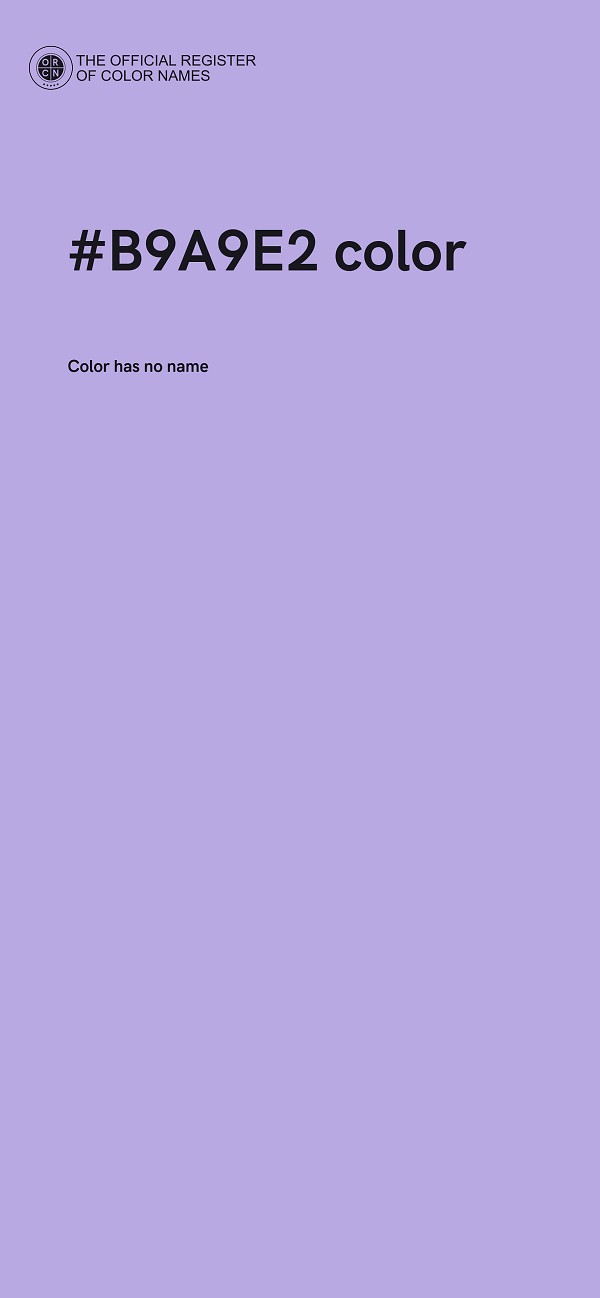 #B9A9E2 color image