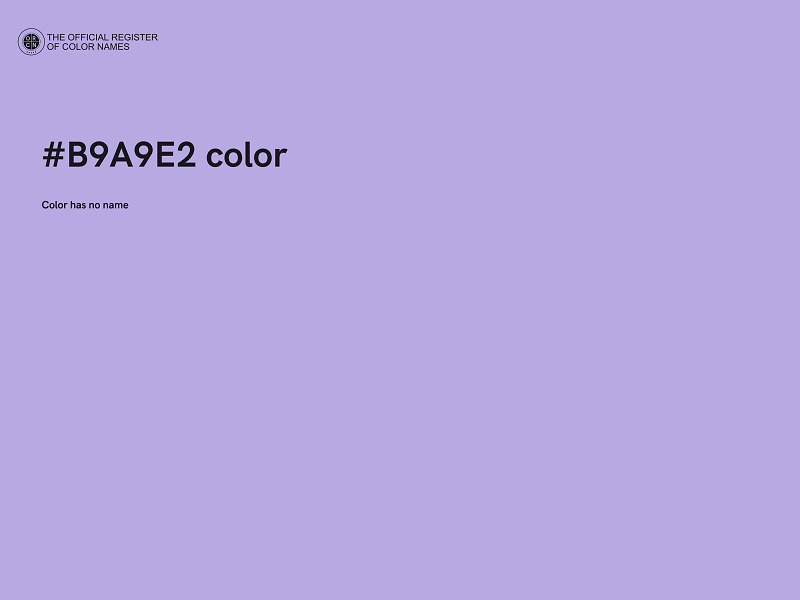 #B9A9E2 color image