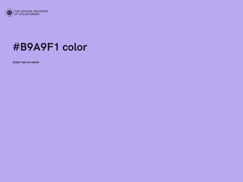 #B9A9F1 color image