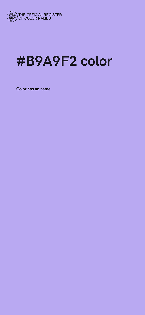 #B9A9F2 color image