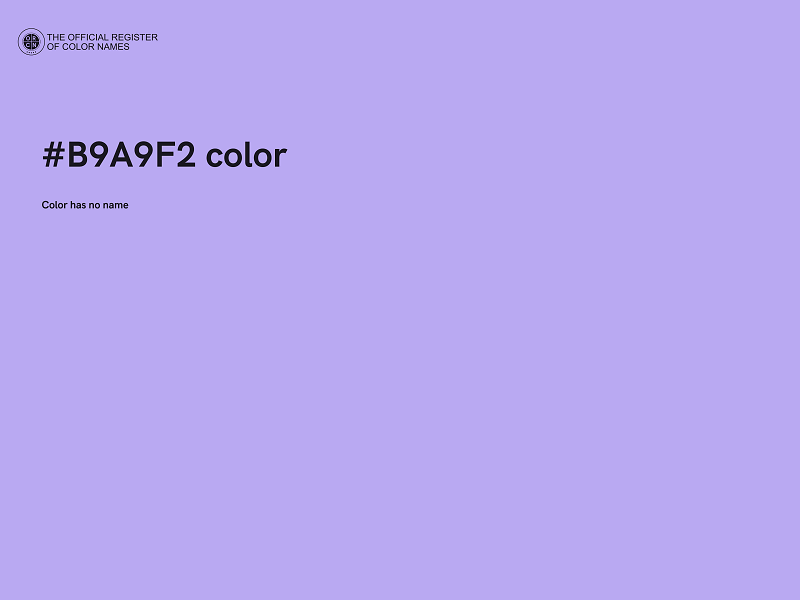 #B9A9F2 color image