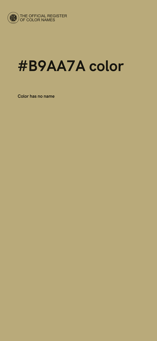 #B9AA7A color image